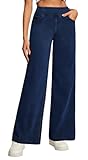 Wide Leg Jeans Woman High Waist Pull On Baggy Jeans for Women Stretchy Jean Pants Straight Leg Denim Pants