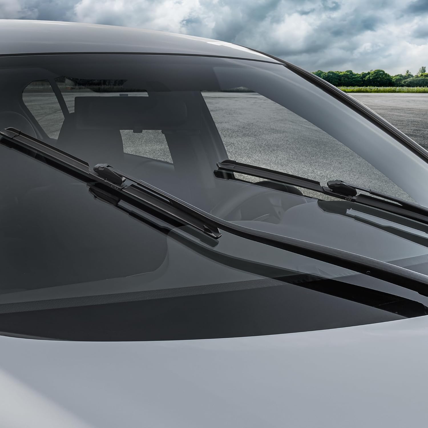 CAT C2.0 Wiper Blades (2-Pack), Front or Rear Wiper Blades for Cars SUVs Trucks, Direct OEM Replacement, Heavy Duty Streak-Free All Seasons Silent Crystal Clear Easy Installation - 22" + 22"