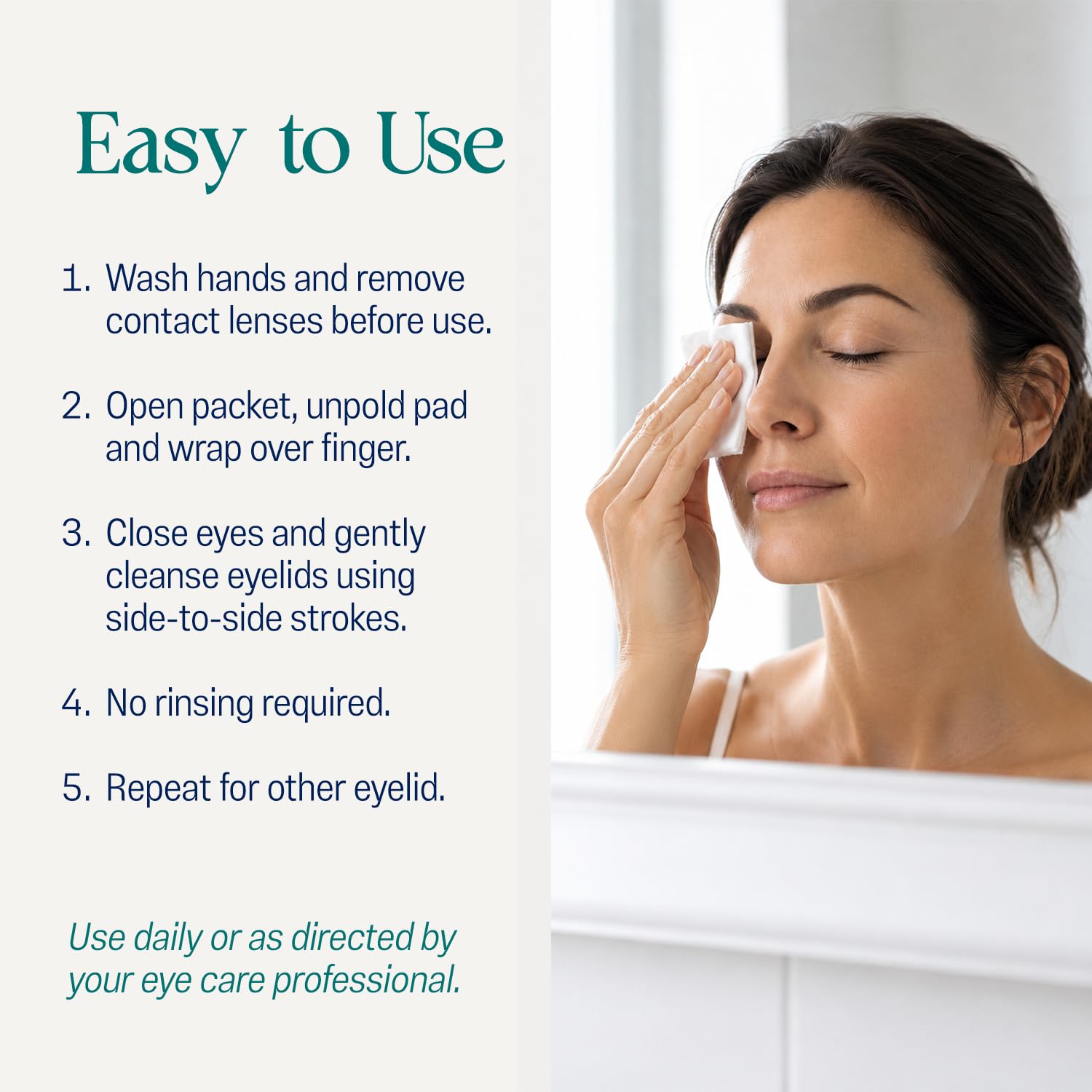 OCuSOFT Lid Scrub Allergy Eyelid Cleanser – 30 Pre-Moistened Pads — Amazon image 3