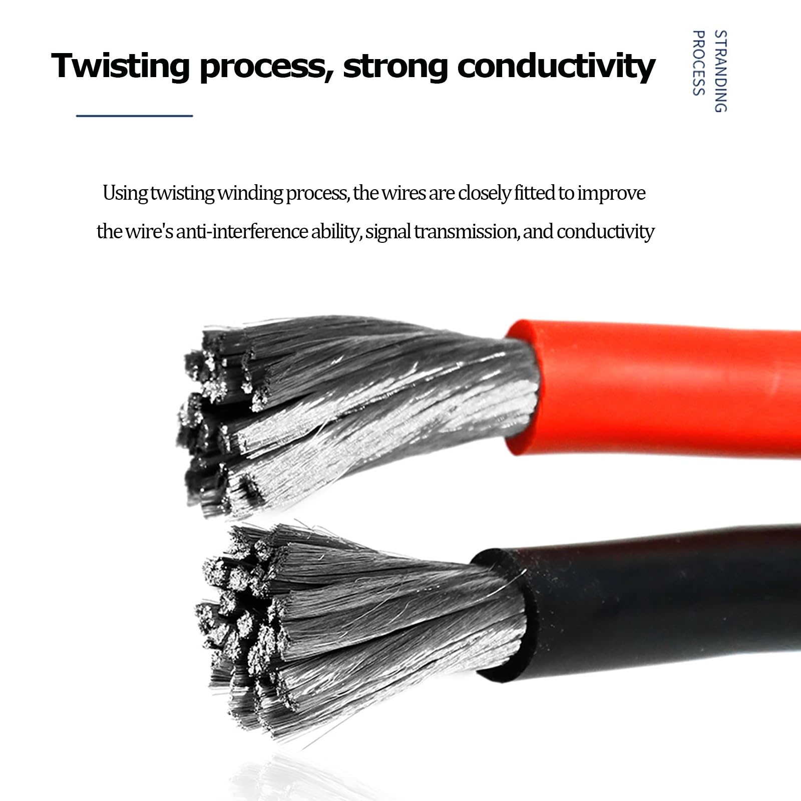 Wysokotemperaturowy przewód elektryczny, Kabel elektroniczny z drutem silikonowym, wysoka temperatura, wysokie napięcie 8-13AWG 5-30m(30m,11AWG)