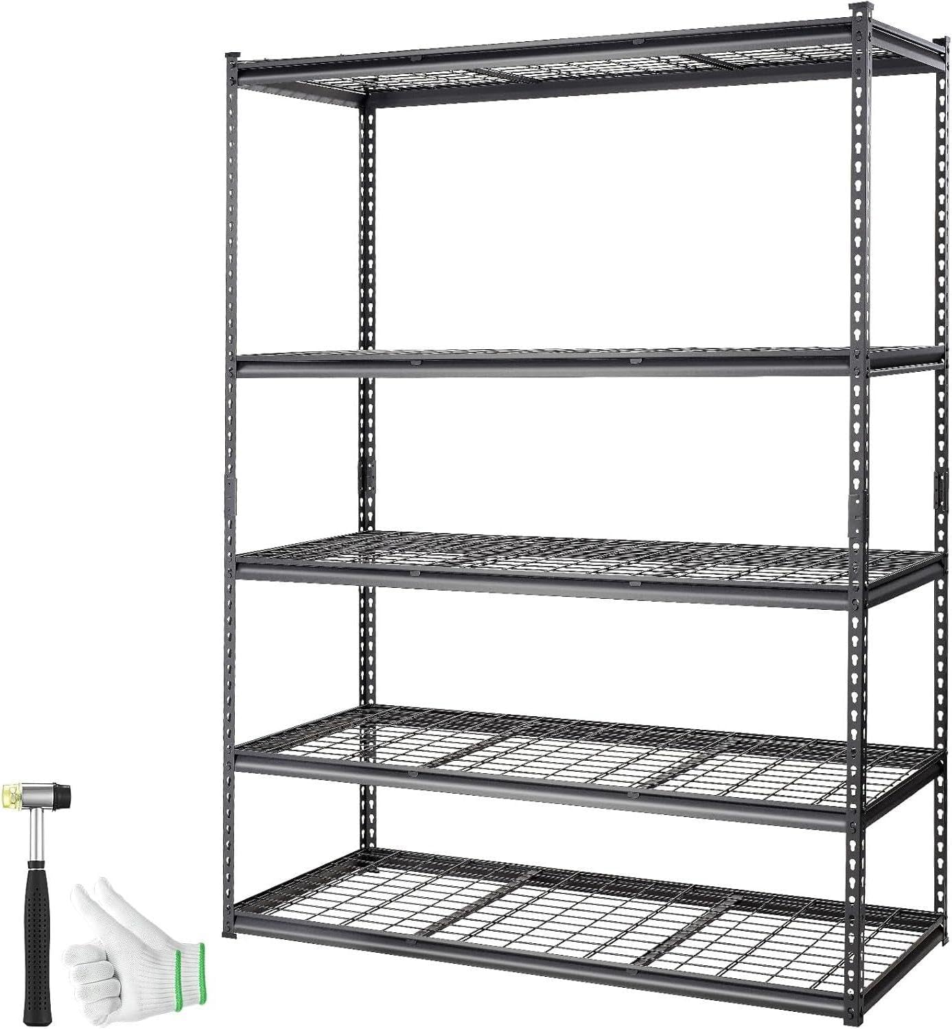 Towallmark Heavy Duty Storage Shelves 48 * 24in - Storage Shelves, Heavy Duty Storage Shelves, Metal Storage Utility Rack Shelf Unit, Easy Assemble Garage Storage Shelving