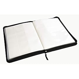 TopDeck 500 Card Ringless Zip Binder Pro - 9-Pocket Pages Side Load Sleeve TCG Storage Portfolio, Compatible with Pokemon, Yu-Gi-Oh, One Piece, MTG, Comic Trading Collectible Cards - White