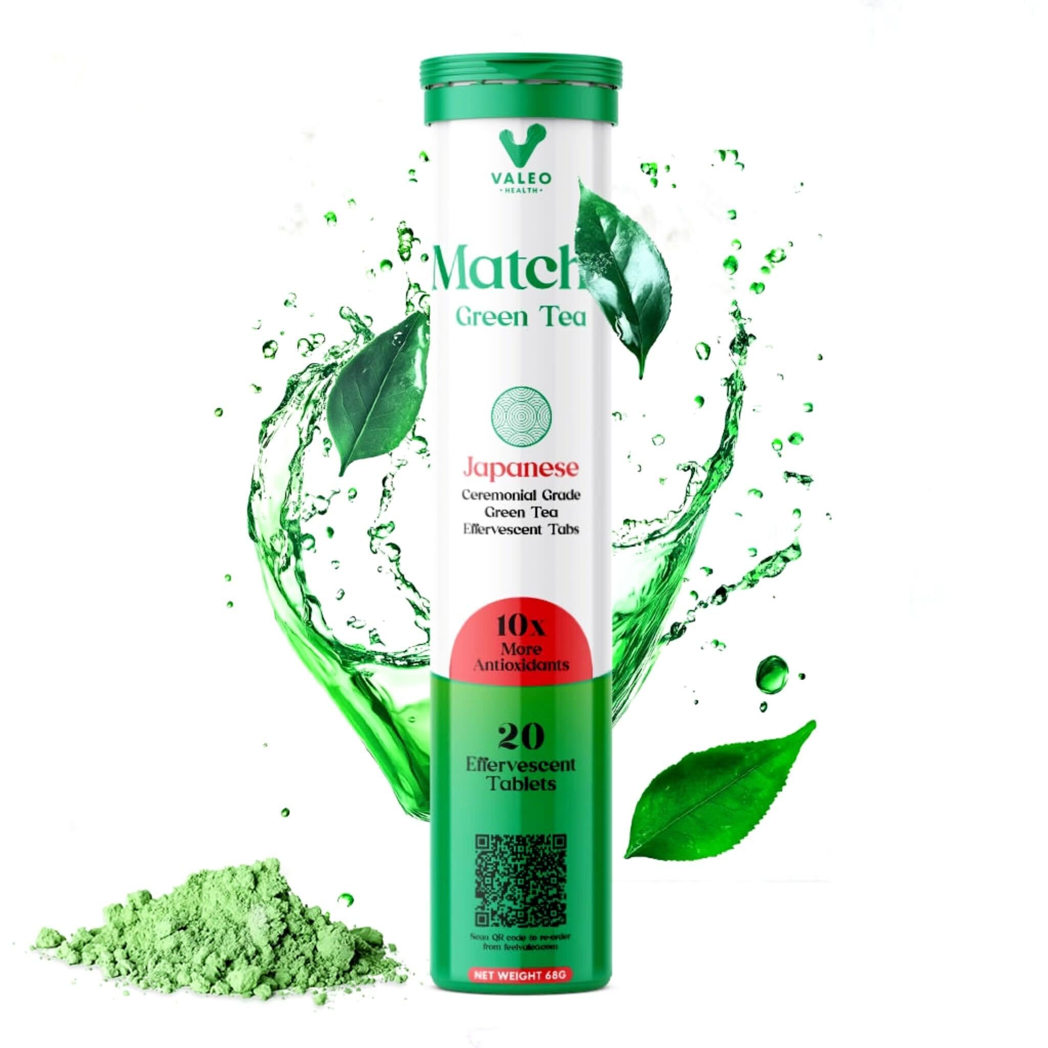 Sponsored Ad – Valeo Matcha Green Tea – 20 Effervescent Tablets | Organic Japanese Ceremonial Grade Matcha for Energy, Detox & Glowing Skin | Antioxidant Drink for Lattes, Smoothies & On-the-Go Wellness