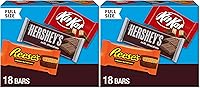 Vista 8 de HERSHEY'S, KIT KAT and REESE'S - Caja variada de dulces de chocolate con leche, 27.3 onzas (18 unidades)