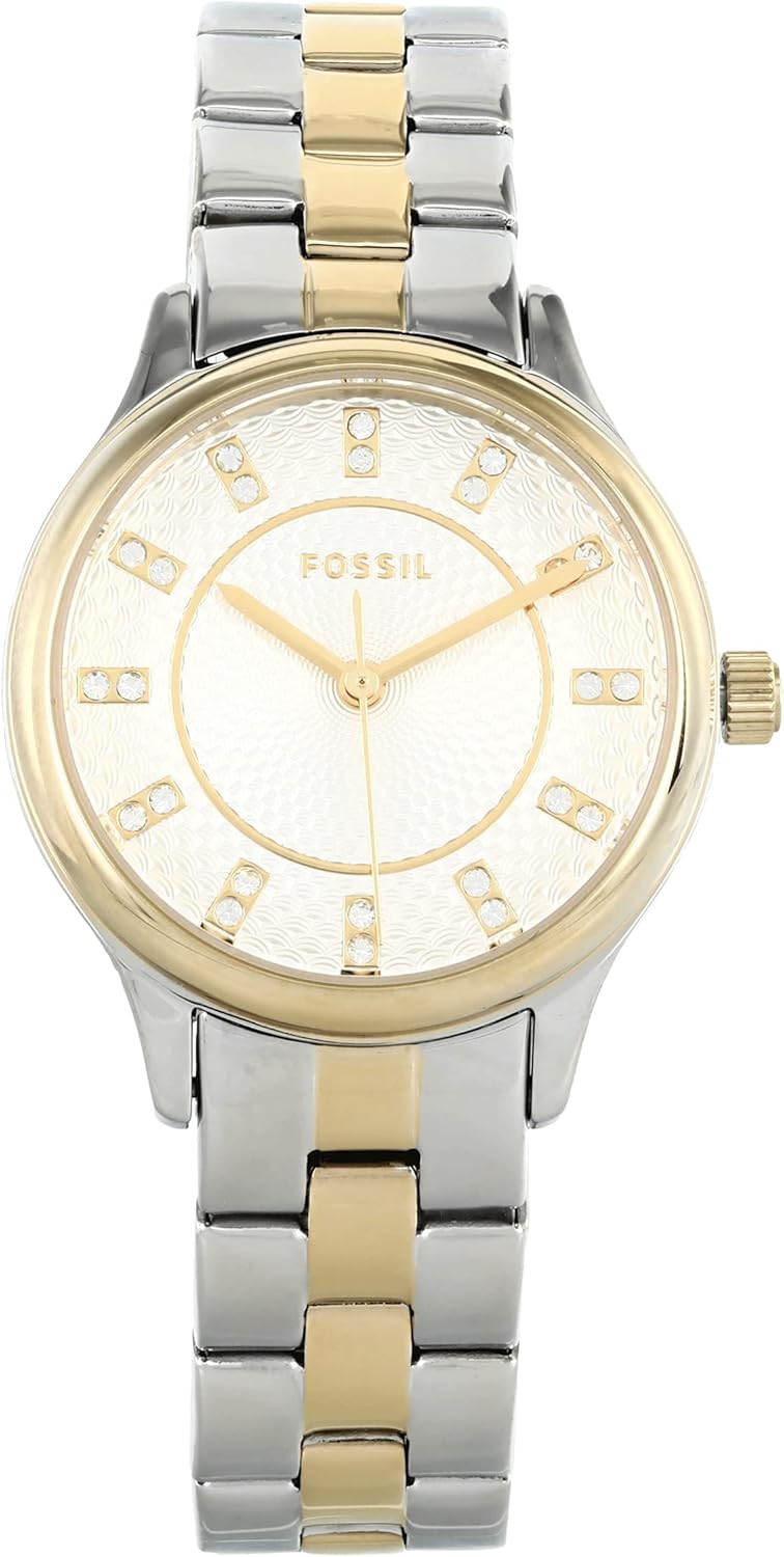 Fossil Montre moderne et sophistiquée à trois aiguilles en acier inoxydable  bicolore, Montre moderne sophistiquée à trois aiguilles en acier inoxydable  bicolore, One Size, Bicolore argenté/doré : Amazon.ca: Everything Else
