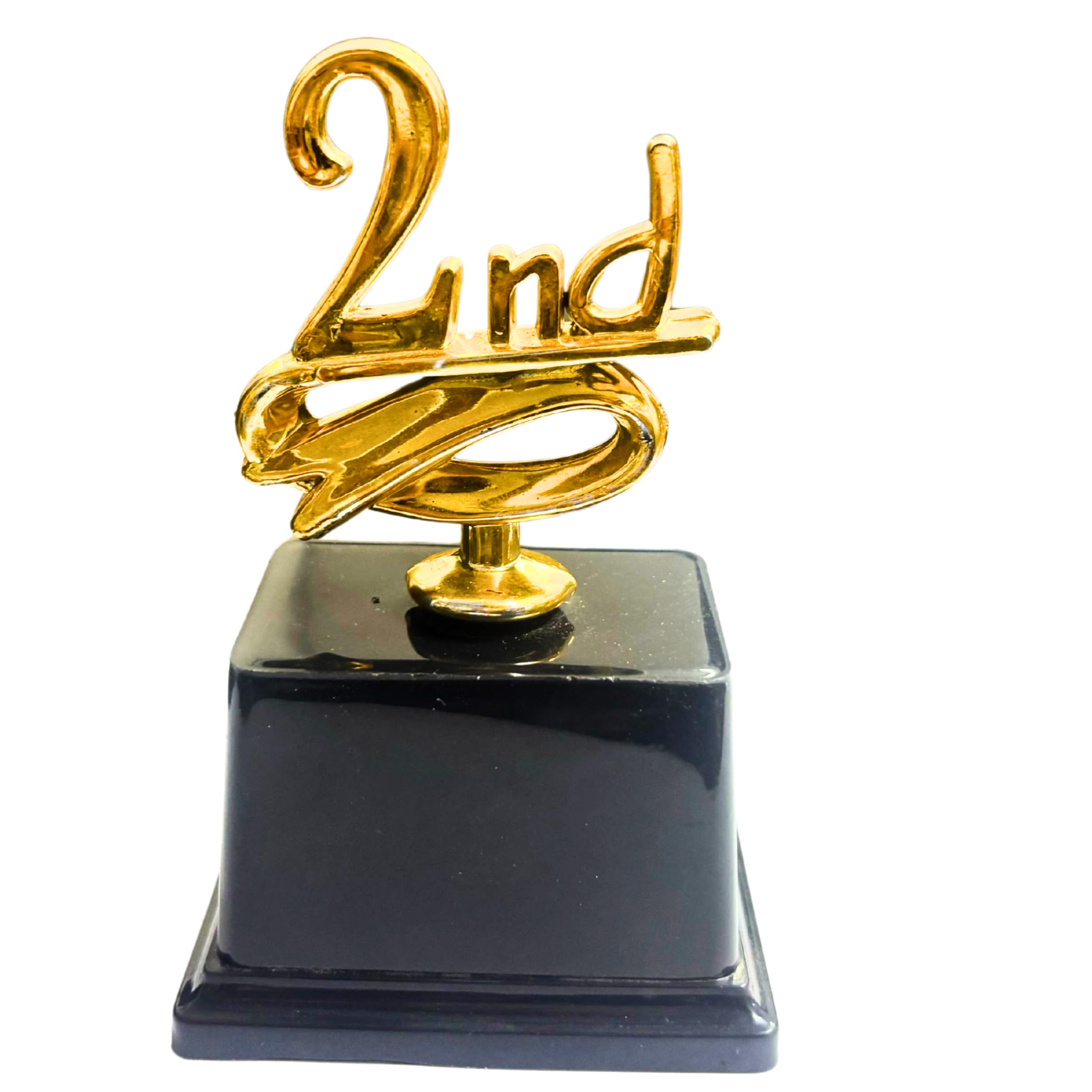 Trophy Awards Set with Gold Finish, 1st 2nd 3rd Place Trophies, Black Base, Competition Recognition 1