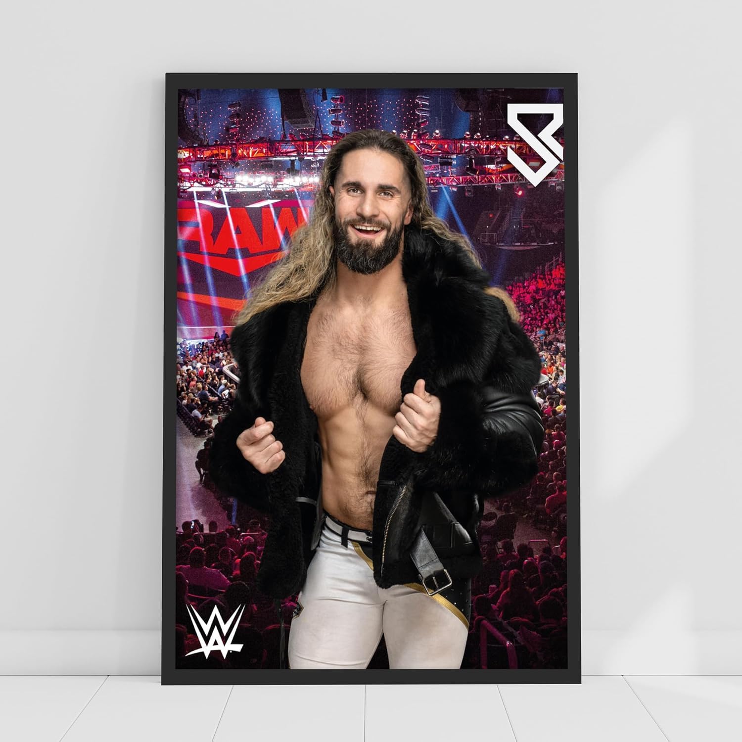 WWE Print - Seth Rollins Crowd Poster Wrestling Wall Art (29.7cm x 42cm - A3)