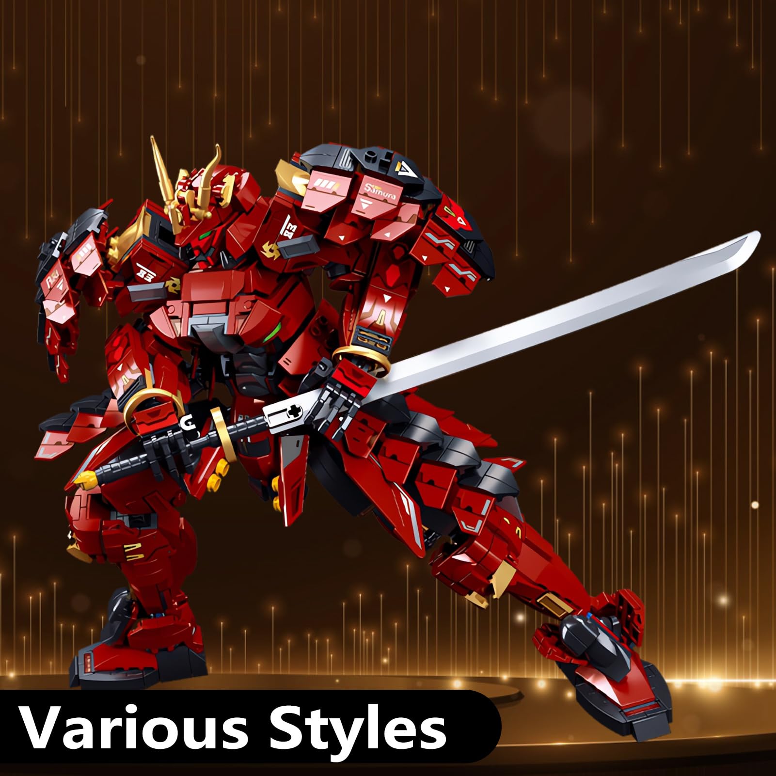 Amazon.co.jp: サムライアーマーウォリアーモデルビルディングセット 
