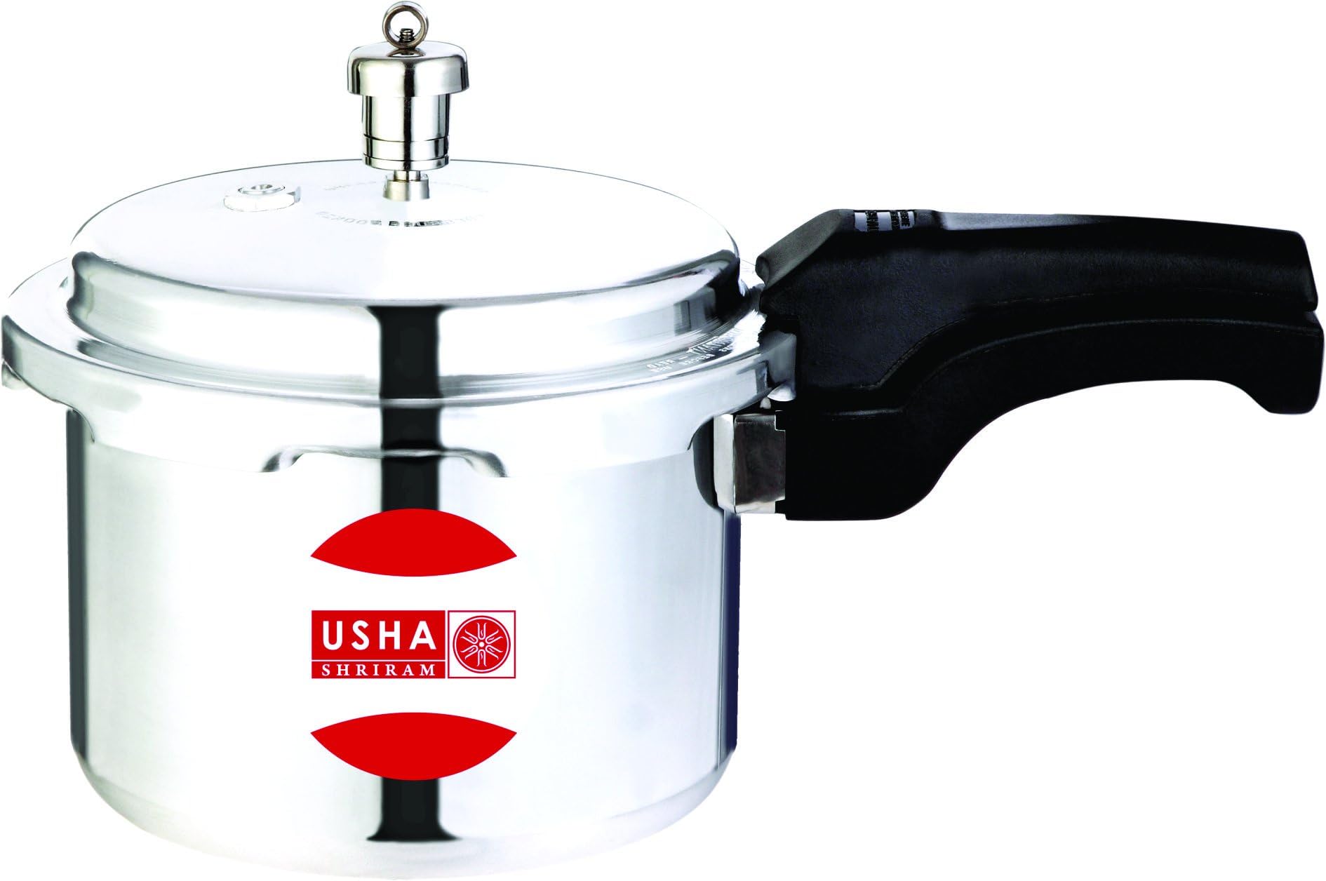 USHA SHRIRAM Gold Outer Lid 3 L Induction Bottom Pressure Cooker (Aluminium) - White
