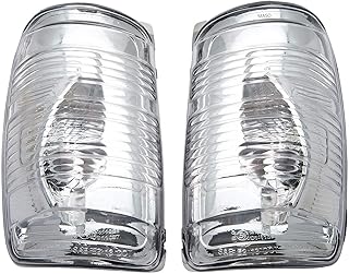 MASO 2Pcs Wing Mirror Indicator Lamp Lens Cover Compatible with Transit MK8 2014 Onwards Right&Left Side(MPN:1847387,1847389)