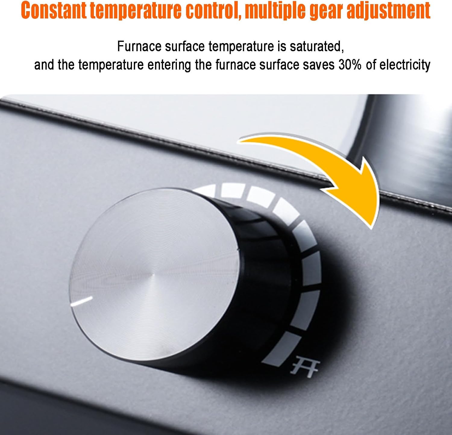 Siphon Beam Heater, Siphon Pot Heating Light Wave Oven, Rotary Switches, Multi-Speed Adjustment, Constant Temperature Control, Stainless Steel, for Syphon Coffee Maker