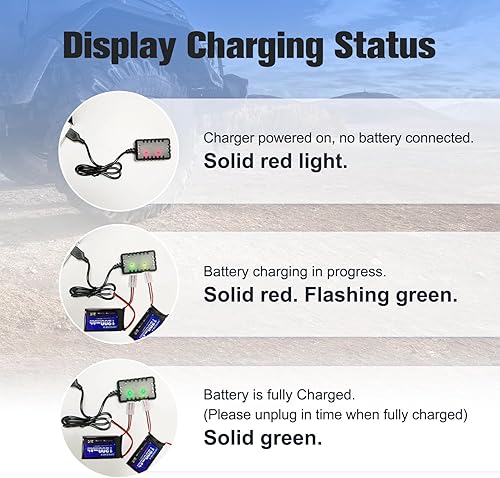 Miniatura 8 de URGENEX Batería SCX24 7.4V Lipos 2S 35C (70C) Batería de litio recargable de 1200 mAh con enchufe PH2.0 compatible con la mayoría de camiones RC a