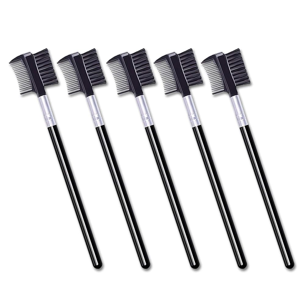 Eyelash Comb and Eyebrow brush, Eyelash Brush Comb Set (5PCS)