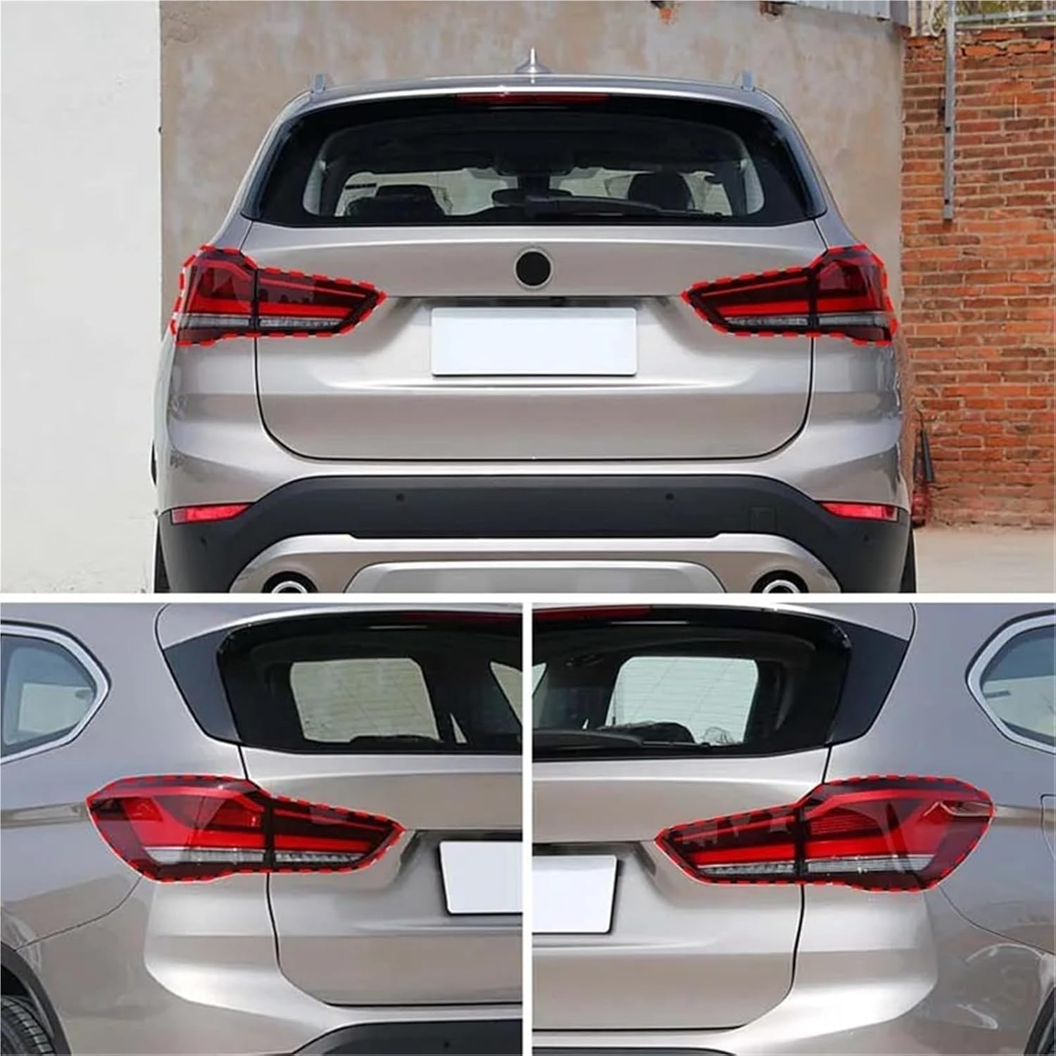 Vehicle Interior Decal Car Tail Light Cover Indicator Reversing Light Protection Cover Decoration Accessories for BMW X1 F48 F49 2020-2022