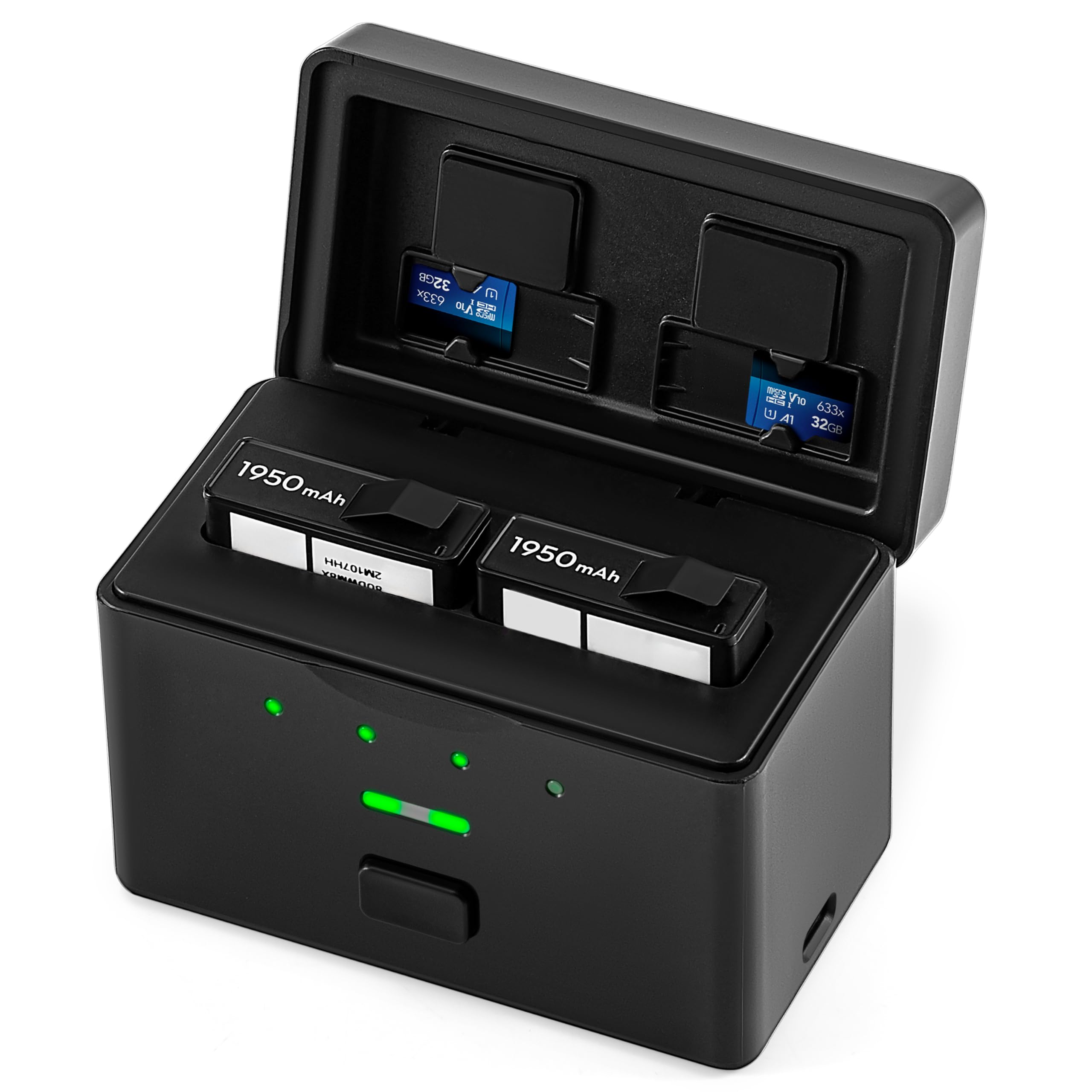 3700Amh Fast Battery Charger for DJI Osmo Action 6/5 Pro/4 Battery,Accessories with Type-C Cable and LED Display