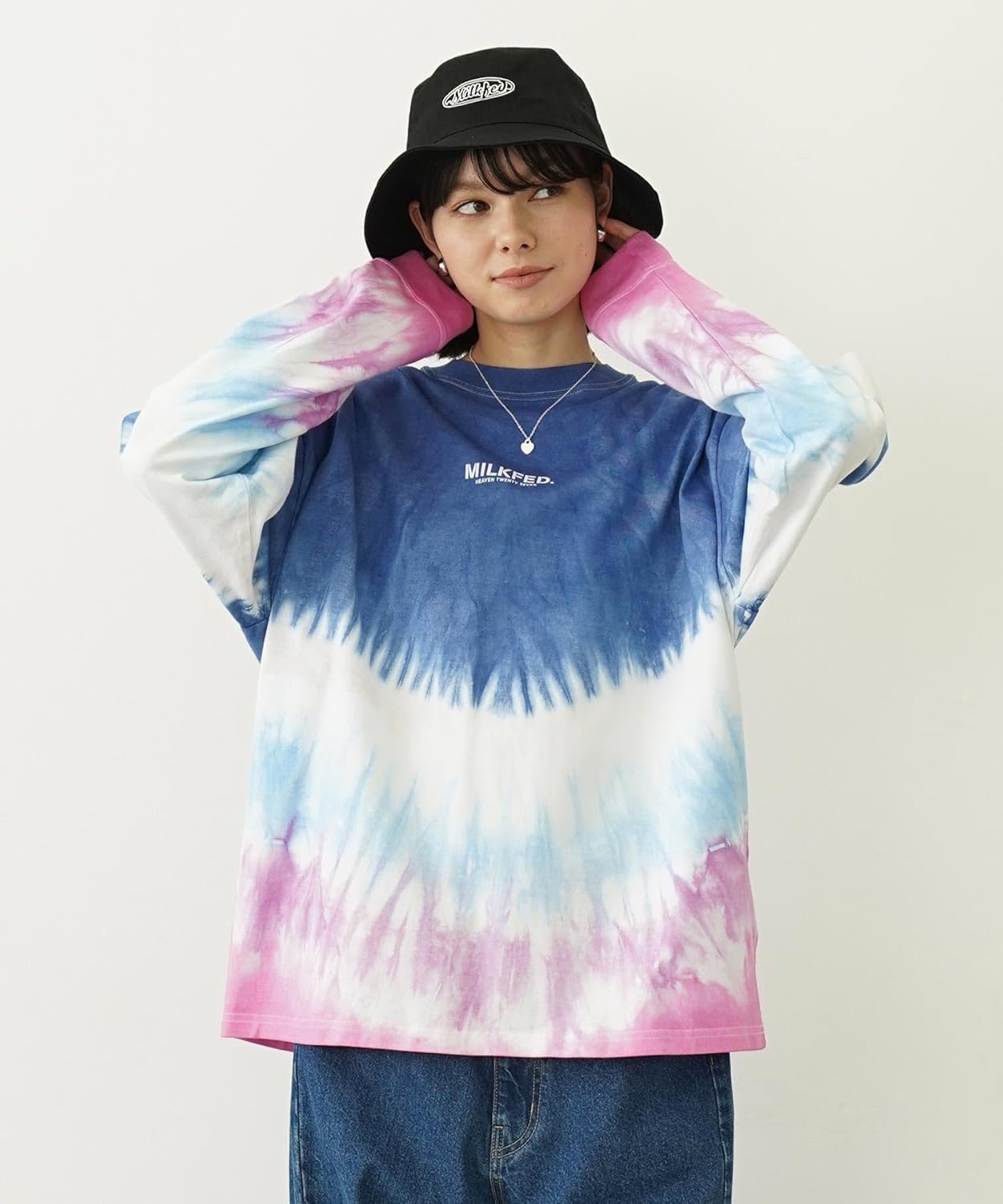 TIE DYED JAGGED PATTERN L/S TEE 【フィットネス】 10325101100