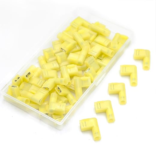 Vollisolierte 90° Flachsteckverbinder 4-6 mm² für einfache Verdrahtung