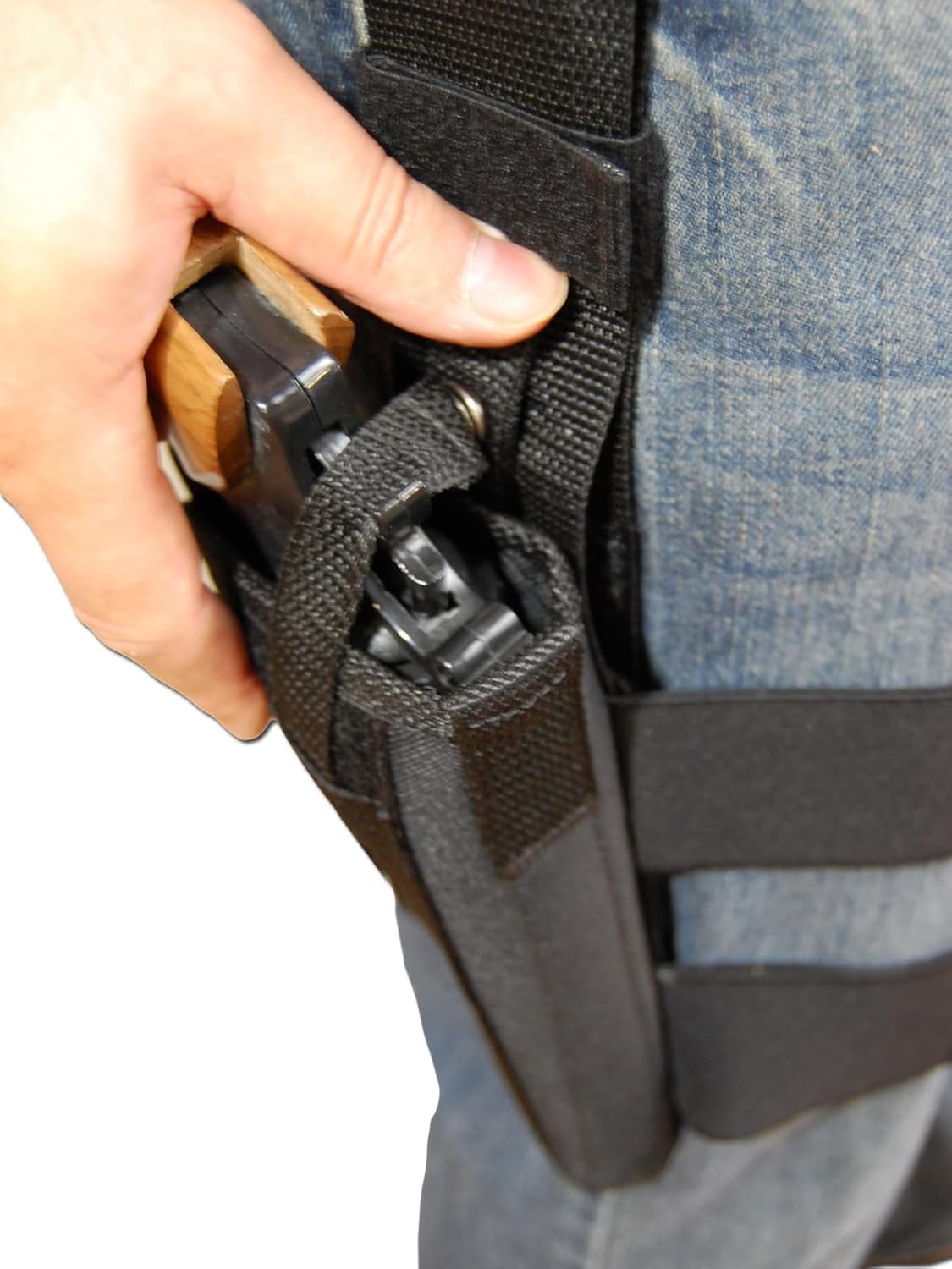 Barsony New Tactical Leg Holster for 4" .38 .357 .41 .44 Revolvers