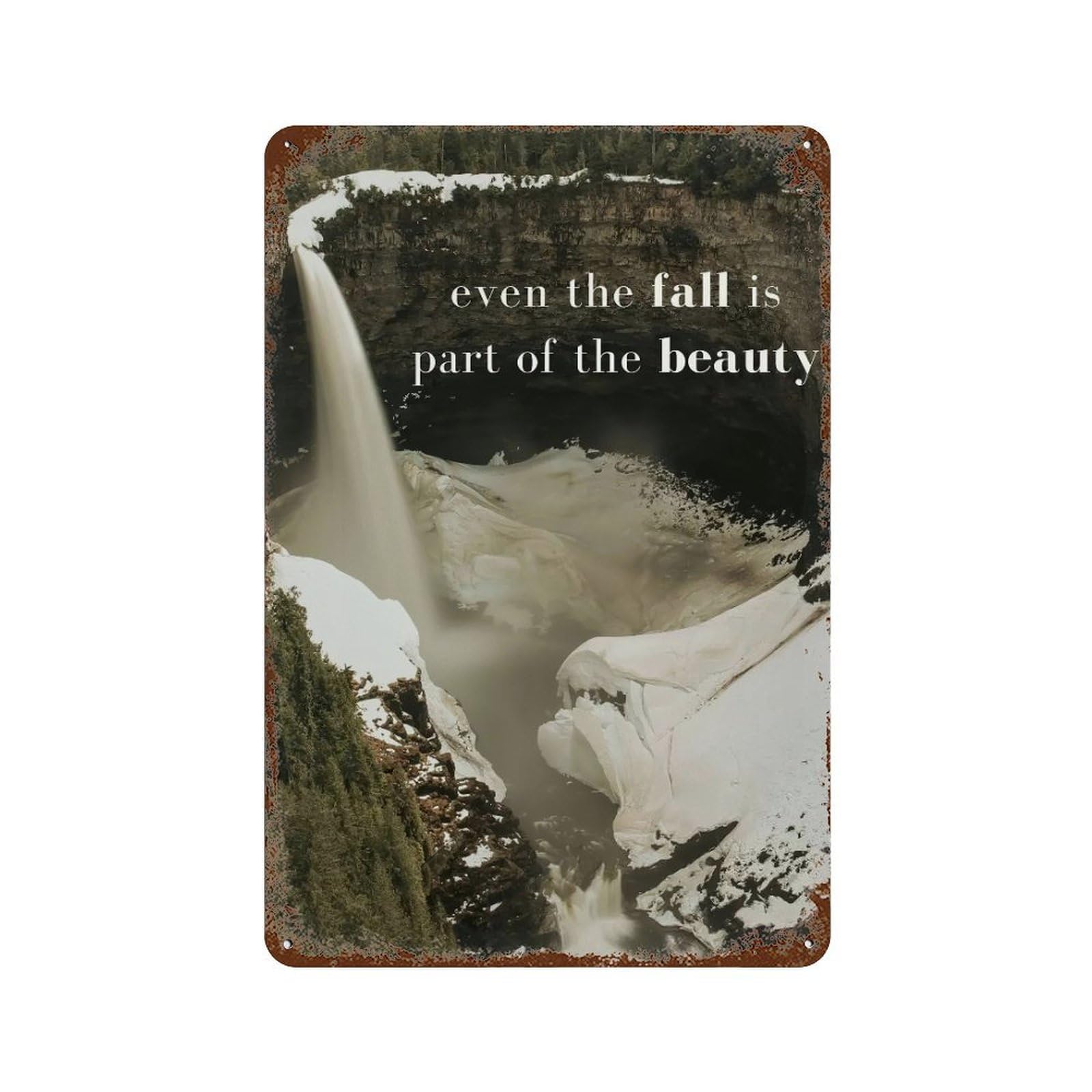 xiaoxiaoshen Autumn Is Beauty Affirmation Wall Decor Art Metal Tin Poster Modern Home Decor Art Home Bar Shop Decorations Vintage Sign 30x20cm