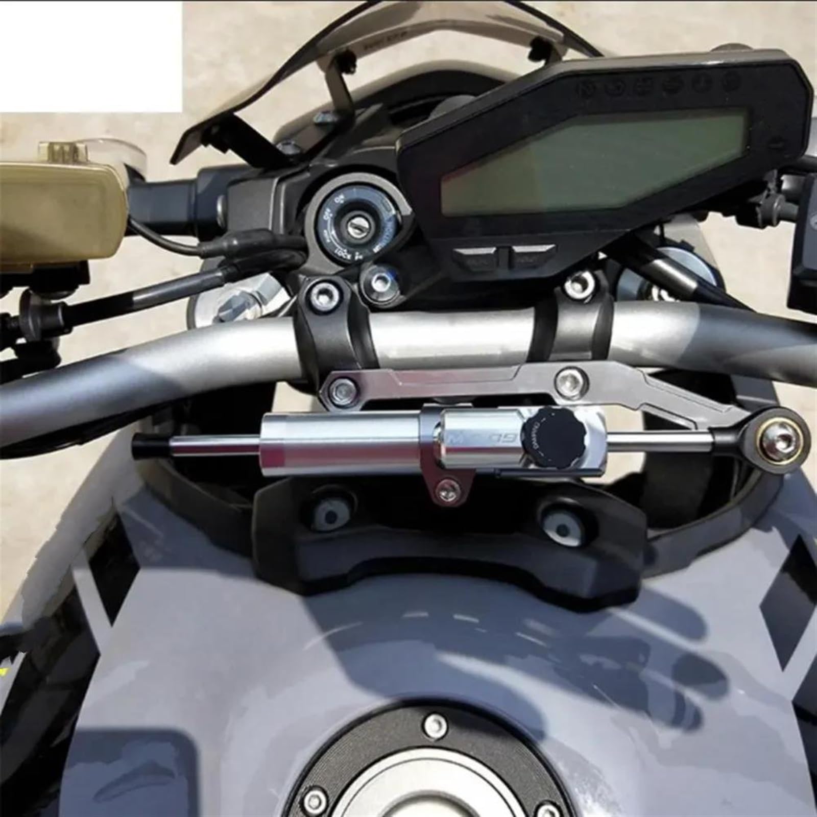 CNC Stabilizzatore Ammortizzatore di Sterzo per Moto per Yamaha MT09 MT-09 2013-2023 2021 2022 Controllo Stabilizzazione dello Sterzo di Sicurezza Regolabile Ammortizzatore(X-2)