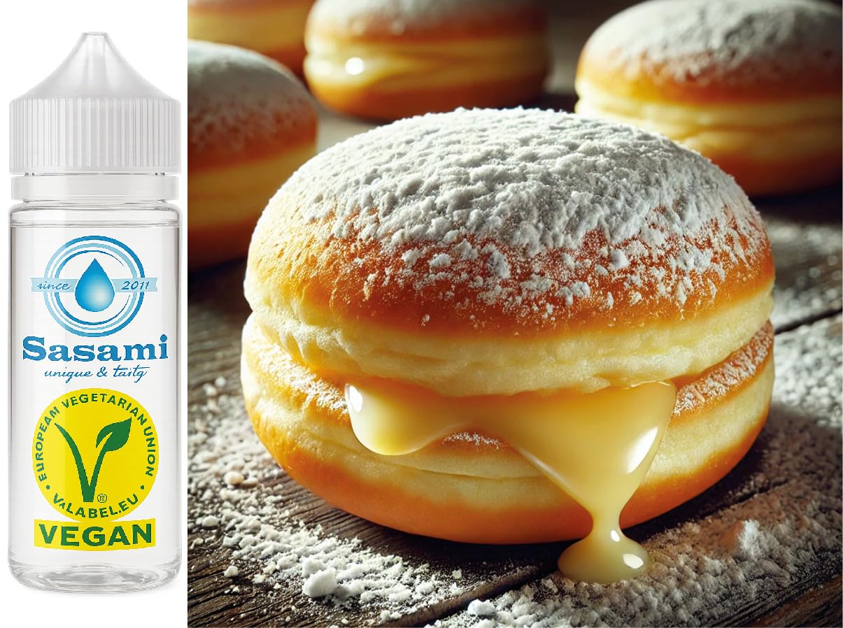 pączek z nadzieniem budyniowo-waniliowym Aromat Koncentrat - wegański - Sasami - 100ml