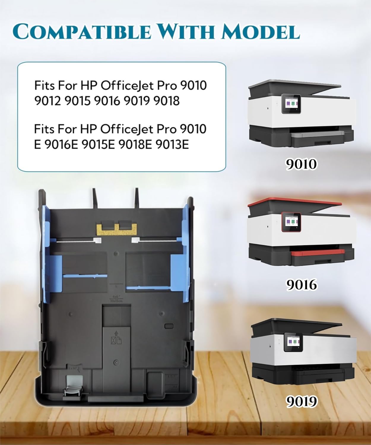 Paper Input Delivery Tray Replacement Part Fits for HP OfficeJet Pro 9010 9012 9015 9016 9019 9018 9010E 9016E 9015E 9018E 9013E