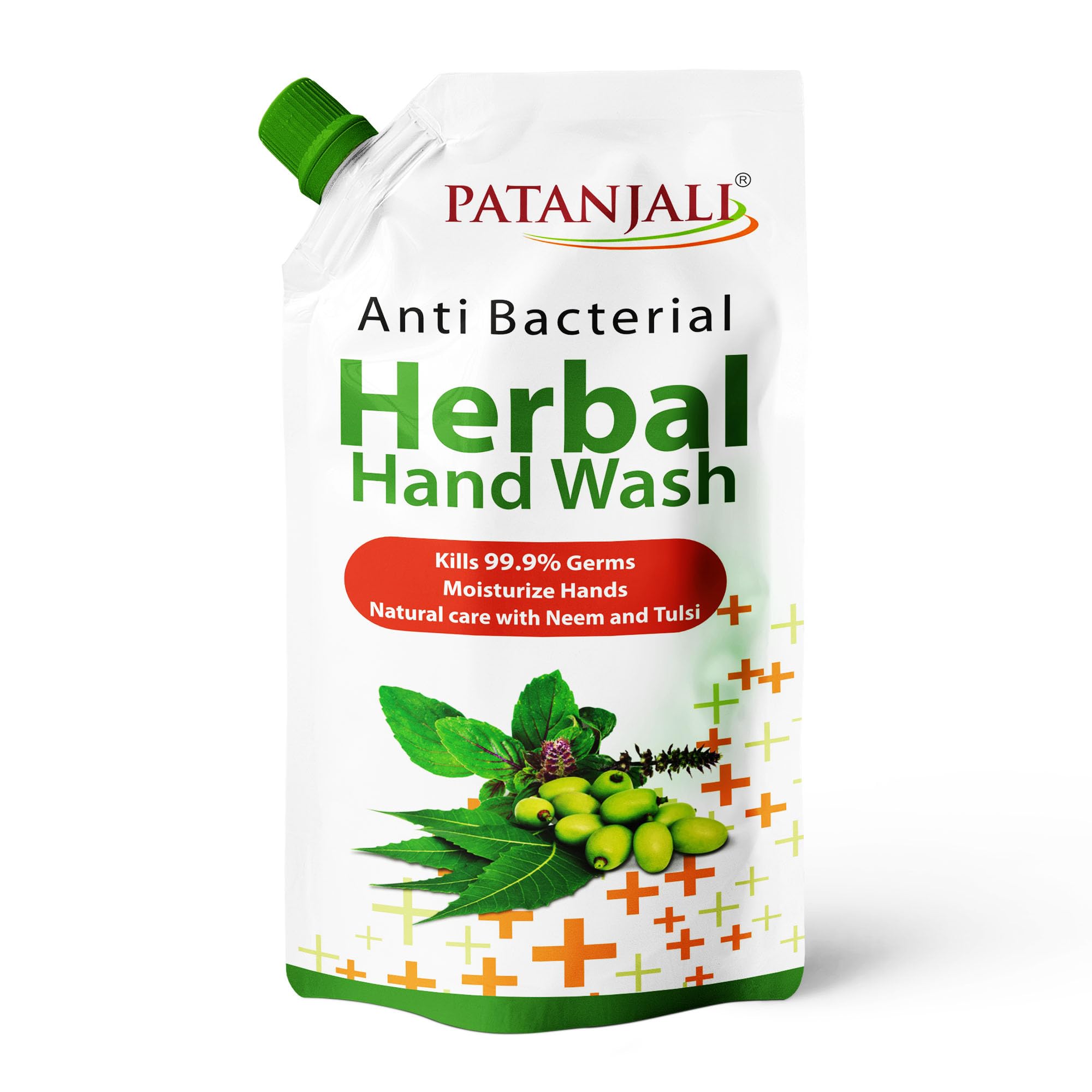 Patanjali Herbal Handwash (Anti-Bacterial) 675ml, Neem & Tulsi Infused Formula for Germ Protection, Moisturizing & Skin Care