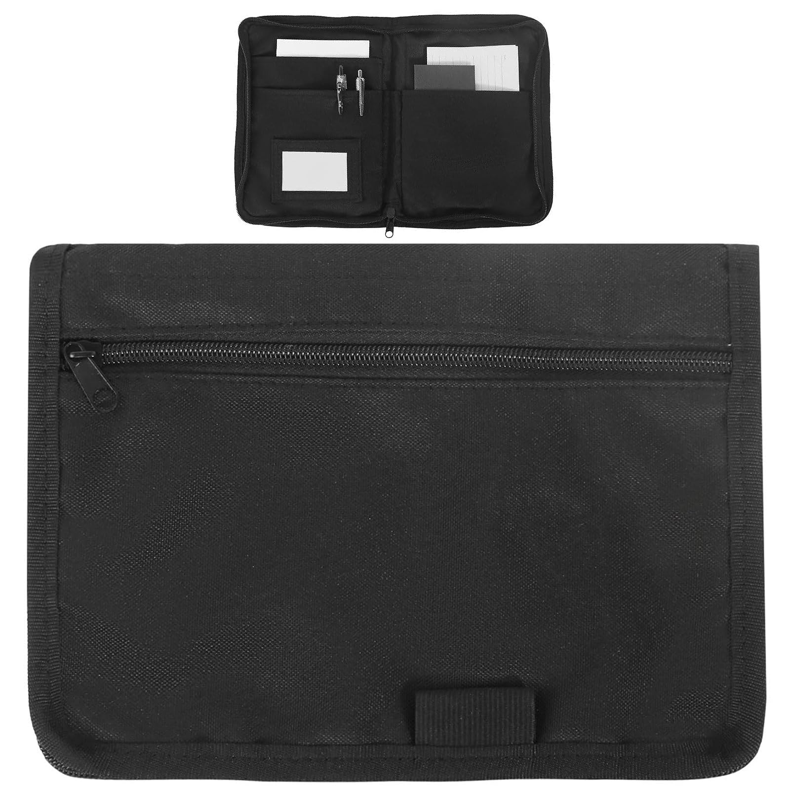 Carpeta de Guantera para Coches, 24 x 17,5 cm Organizador de Guantera, Organizador de Guantera Portátil para Coche, Cartera Organizadora de Guantera, Multiusos Bolsa Con Cremallera de Coche
