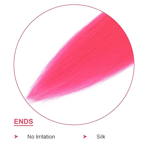 Miniatura 5 de Cabello trenzado preestirado 1bmorado claro, extensiones de cabello Kanekalon Box de 26 pulgadas, 6 paquetes de extensiones de cabello trenzado con