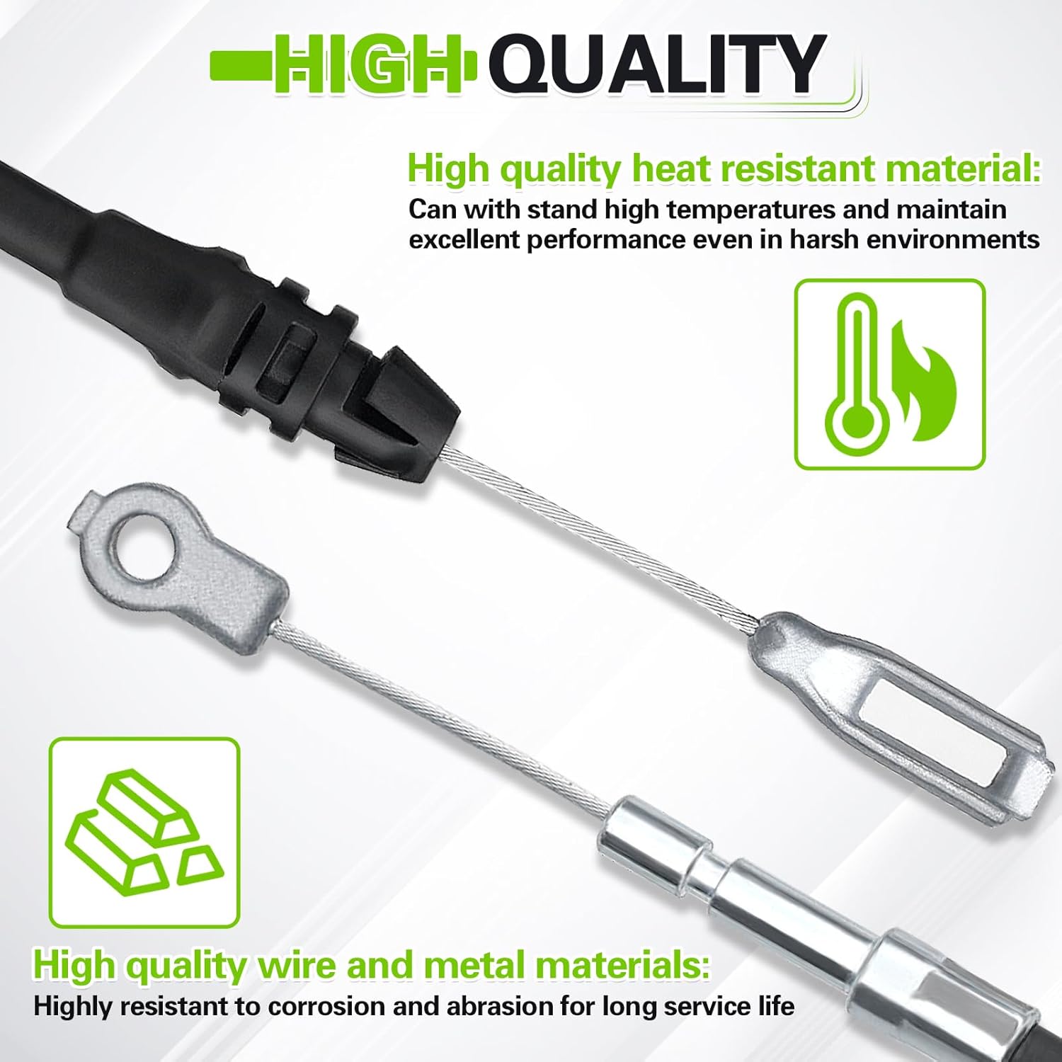 54510-VR8-N00 HRN216 Lawn Mower Clutch Cable for Honda Mower, Compatible with Honda HRN216 VKA,HRN 216 VKAA,HRN216 VLA,HRN216 VLAA,HRN216 VYA,HRN216 VYAA,Lawn Mower Drive Cable