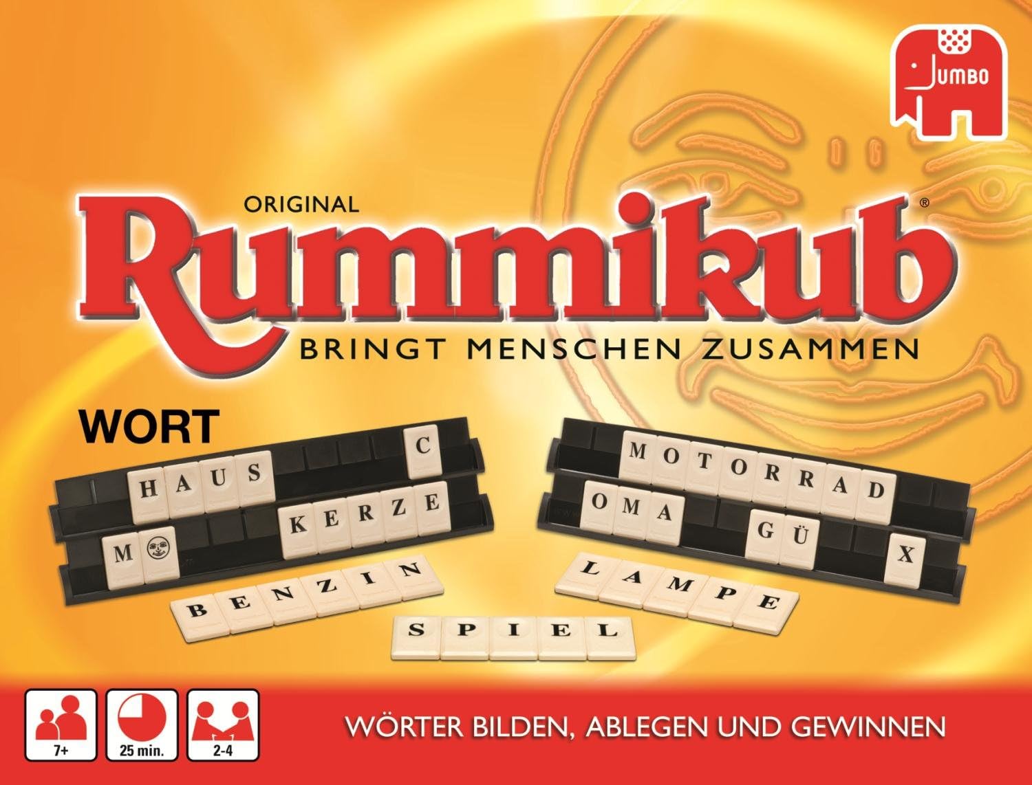 Jumbo Spiele - Wort Rummikub - Gesellschaftsspiel - Ab 7 Jahren - Art. Nr. 03469