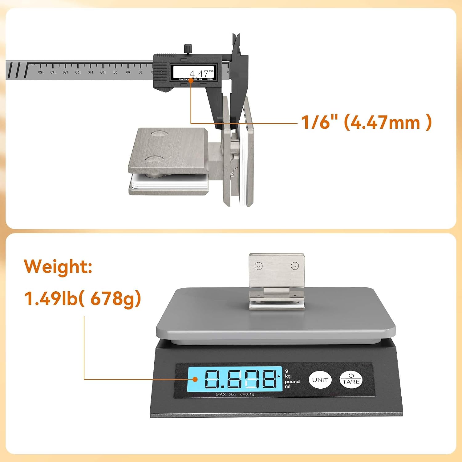 180 Degree Glass Shower Door Hinges, Heavy Duty Brushed Nickel Glass Door Hinge for Bathroom, 1 PCS 304 Stainless Steel Shower Door Hinges for 1/4" to 1/2" Frameless Shower Door