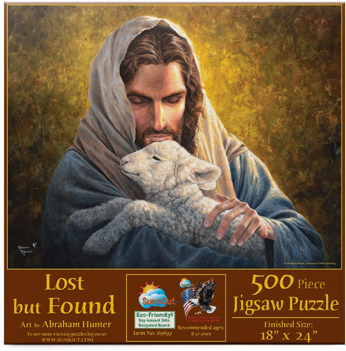 SUNSOUT INC - Lost but Found - 500 pc Jigsaw Puzzle by Artist: Abraham Hunter - Finished Size 18" x 24" - MPN# 69697