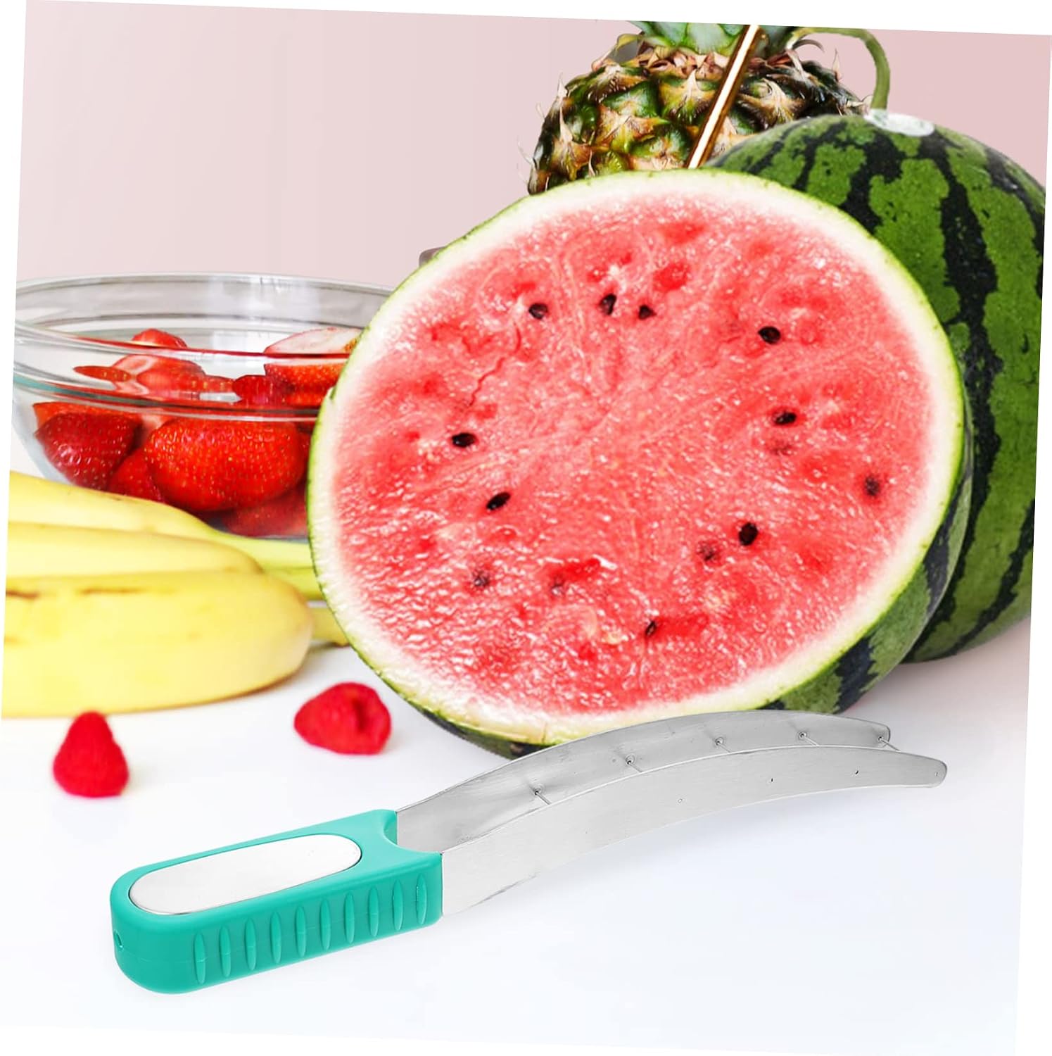 LIFKOME Stainless Steel Watermelon Cutter 304 for Cutting