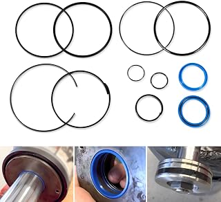 Replace for Hydraulic Log Splitter Cylinder Rebuild Seal Kit, Fit for 5.0" Bore x 2.0" Rod Cylinder (Pack of 11)