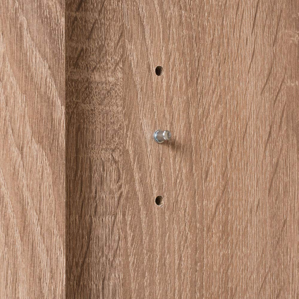 Casaria Cassettiera Alba 3 Ante con Ripiani 2 Cassetti 107x75x35cm Comò Armadietto Ufficio Mobiletto