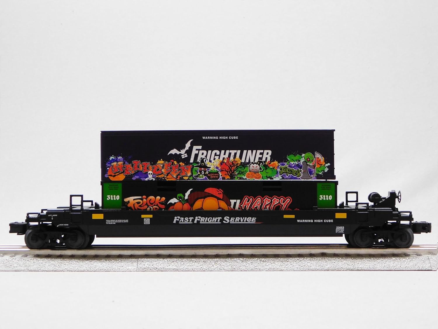 Lionel Fast Fright Halloween Graffiti Maxi-Stack O Gauge 2323050-F