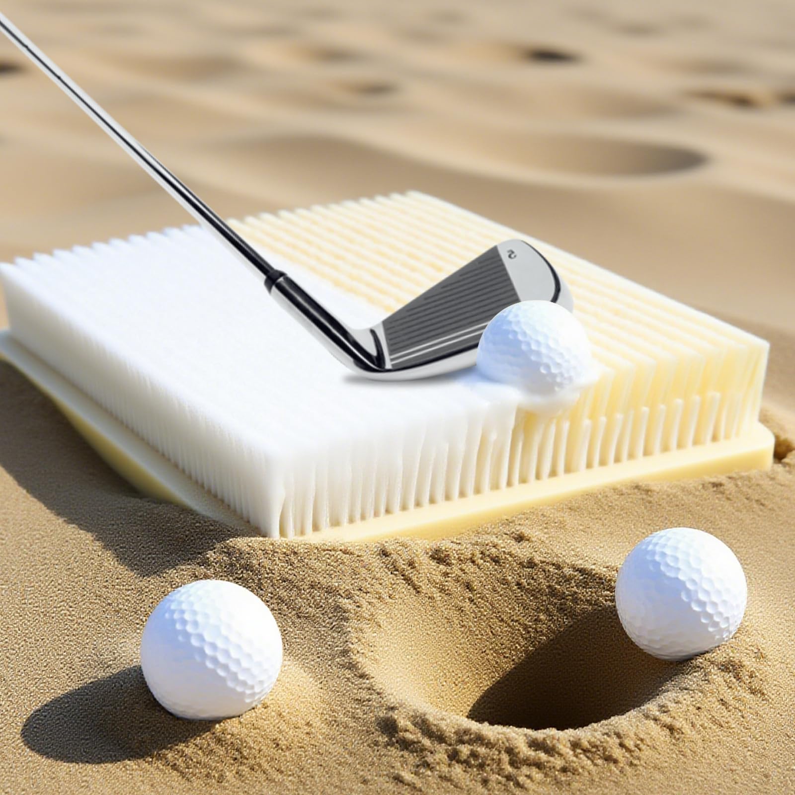 Golf Bunker Mat Swing Trainer Golf Hitting Mat Bunker Practice for Swing, Hitting, and Driving