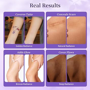 Tattoo Cover Up Makeup Waterproof, Body Coverage Perfector Leg Body No Transfer, Bruise Scar Cover up Long Lasting, Tattoo Concealer Skin Full Coverage, Wedding, Party, Swimming 3.5oz, Warm Radiance