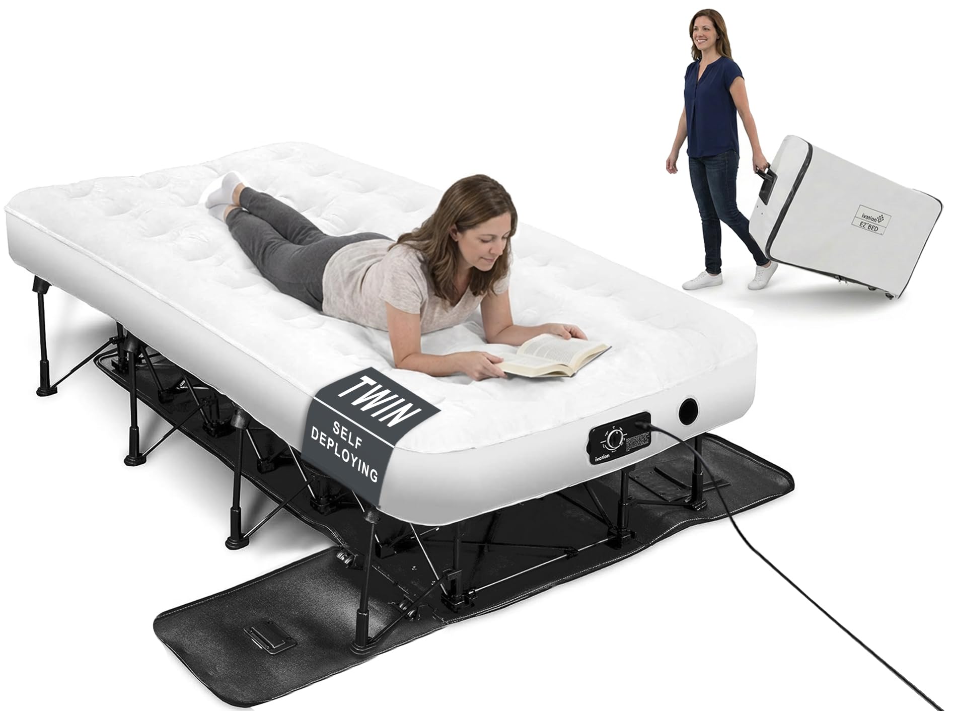 Amazon.com: Ivation EZ®-Bed (Twin) Inflatable Air Mattress with