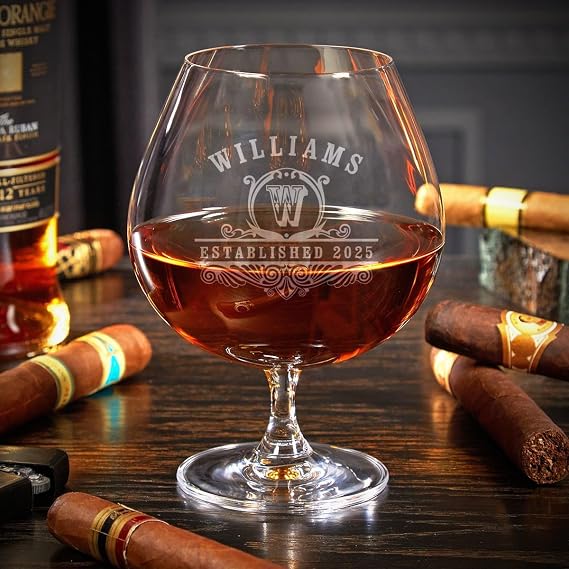 Custom Cognac Gift Set - Ebony Box