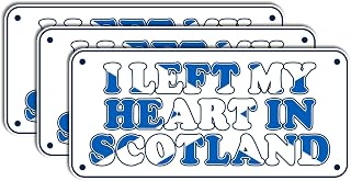 Scotland Stickers Pack (3pcs) – Waterproof Vinyl Scotland Souvenirs & Scotland Gifts, UK Stickers for Water Bottles, Laptops, Scottish Themed Party Decorations & Travel Decals