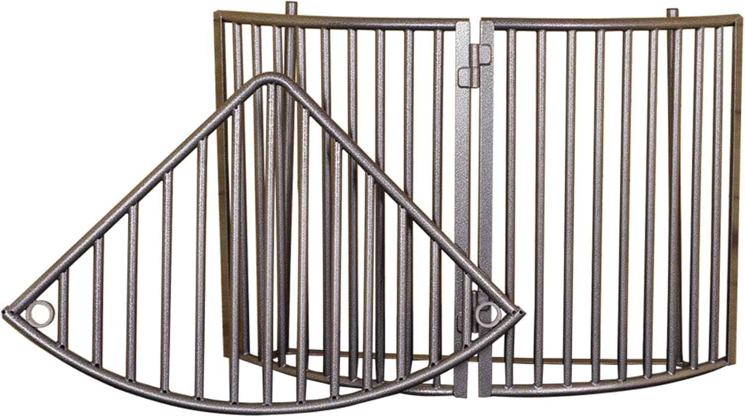 EASY-UP Pro Slow Feed Corner Floor Hay Rack for Horses | Optimize Equine Health & Minimize Waste | Color Gray Armor