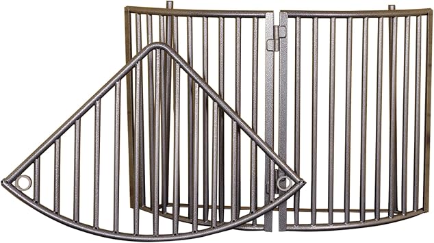 EASY-UP Pro Slow Feed Corner Floor Hay Rack for Horses | Optimize Equine Health & Minimize Waste | Color Gray Armor