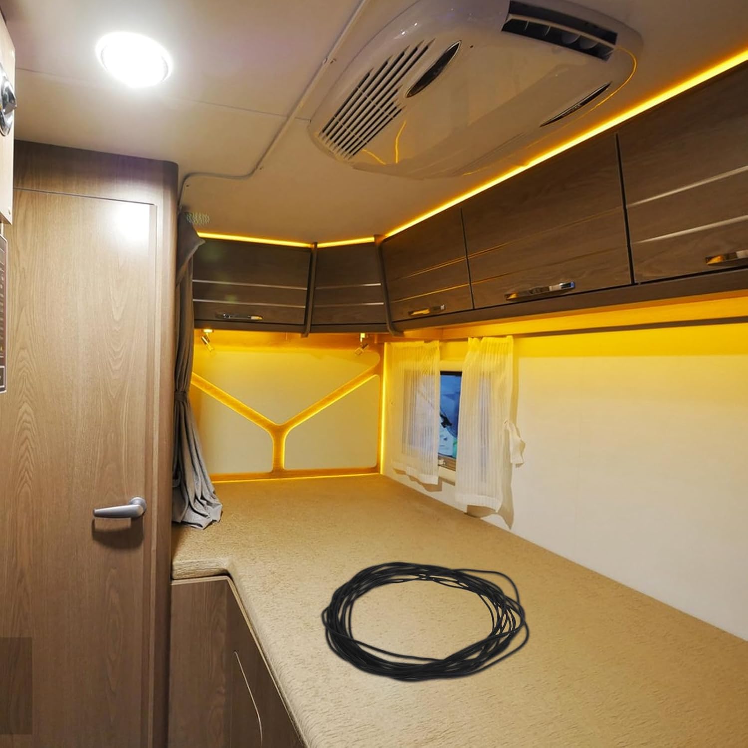 10m Rv Elastic Rope for Hanging Cabinet and Shelf Safety -Falling Guard Straps for Rv Accessories and Multipurpose Design for