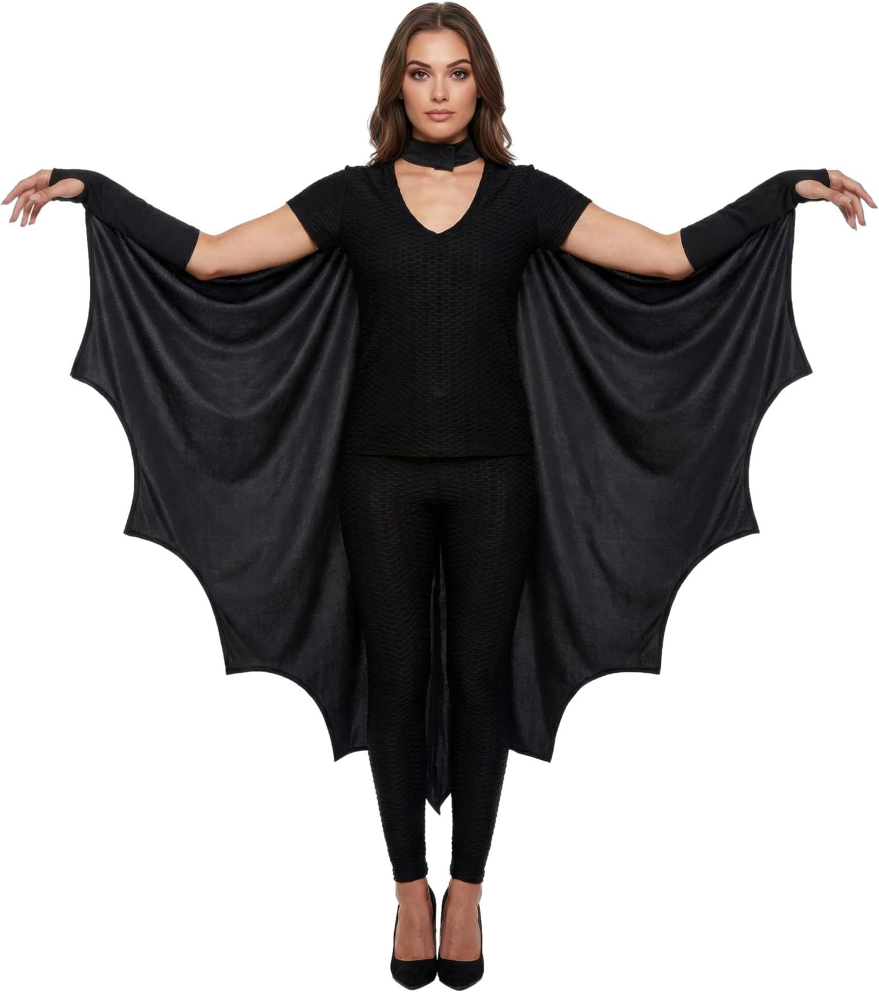 Adult Bat Cape - Black Vampire Wings Fancy Dress
