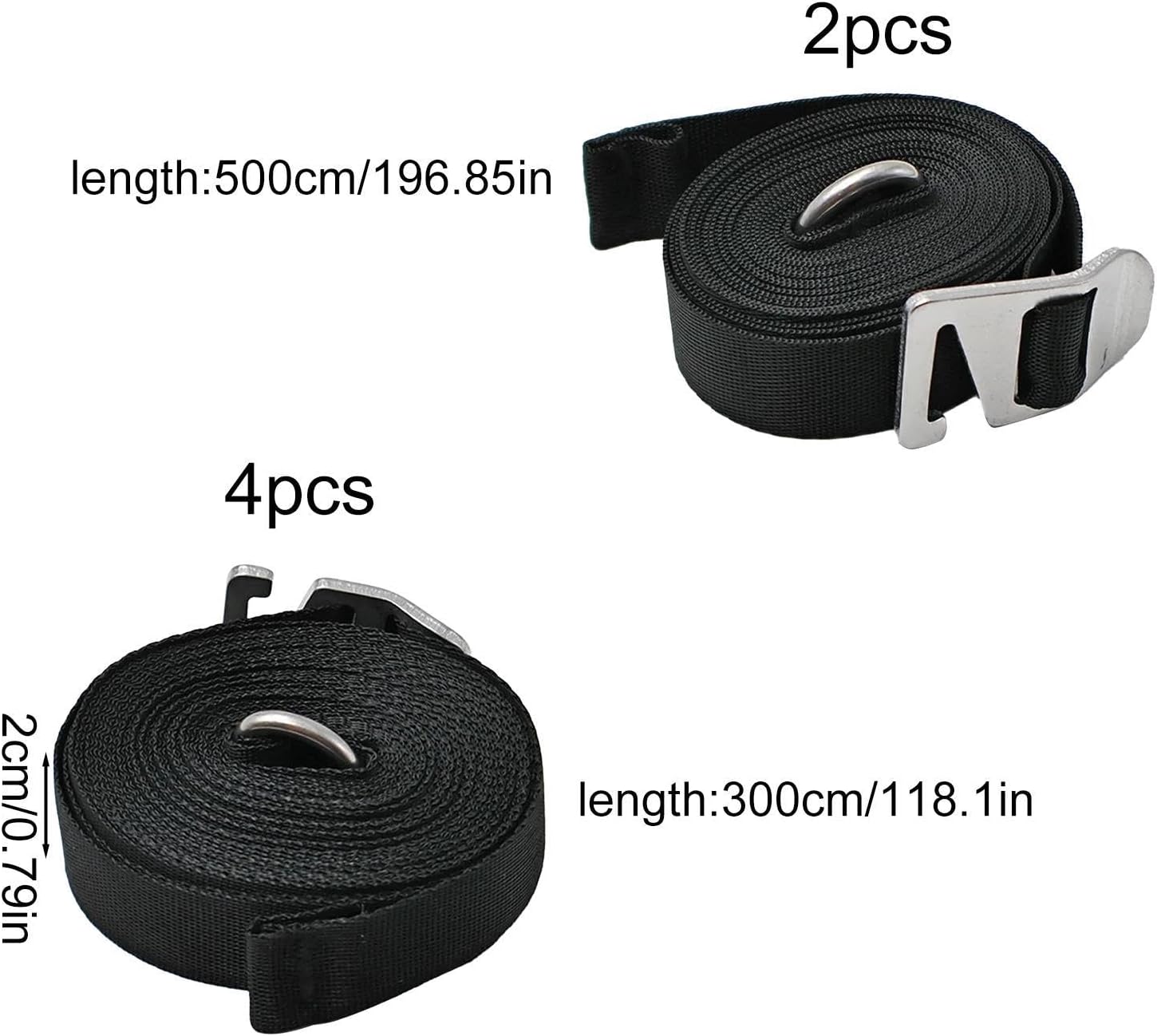 RV Awning Pull Strap | 6-Piece Heavy-Duty Adjustable Strap | RV Awning Accessories,for Truck Kayak Tent Canopy Boat Window Bed Camping Outdoor