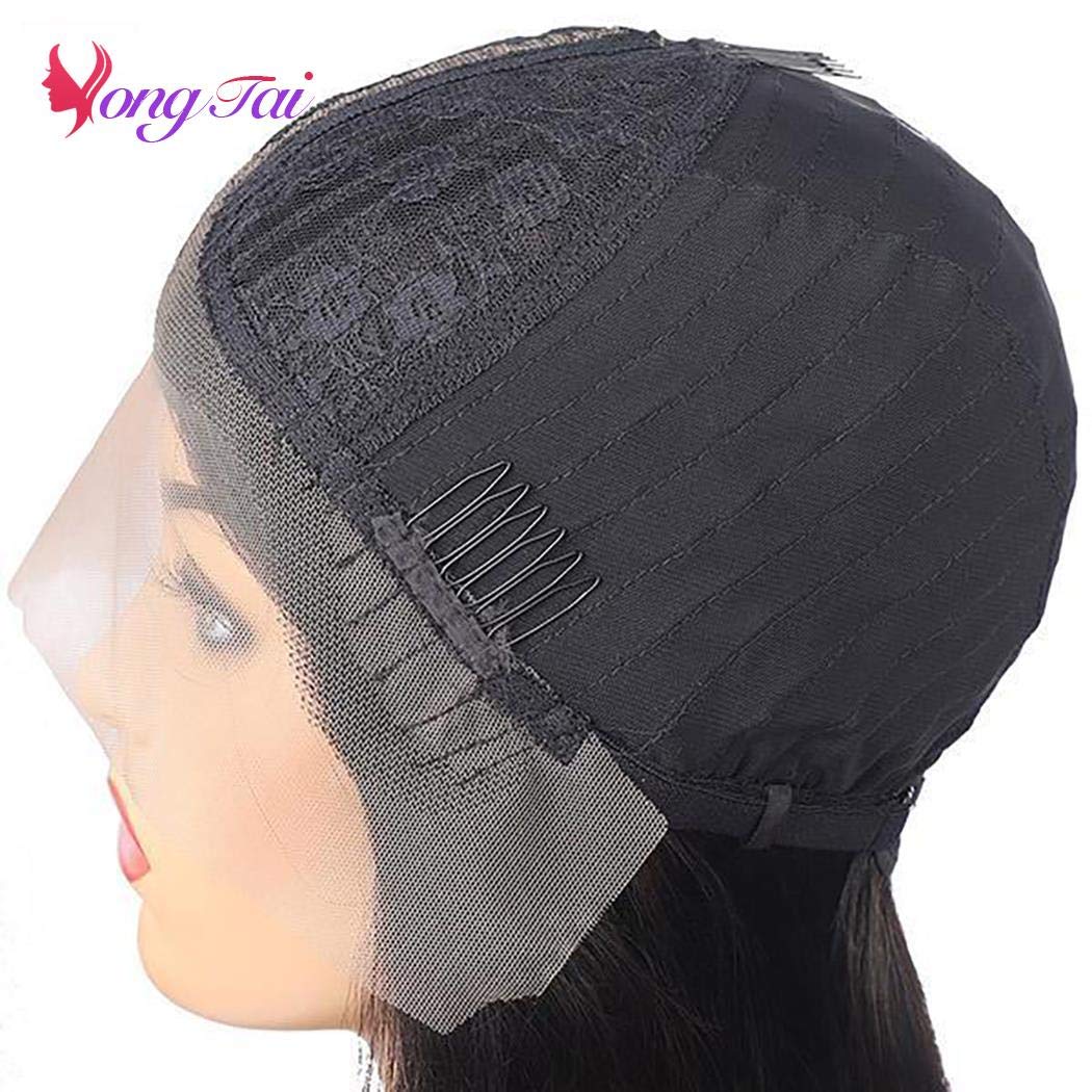 Body Wave Transparent T Part Lace Front Wigs Glueless Brazilian Virgin Human Hair Wigs 150% Density 13x6 Middle Part Lace Frontal Wigs for Black Women Natural Color 20 Inch