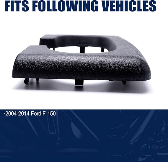 Center Console Cup Holder Pad Compatible with Ford F-150 2004-2014 Black