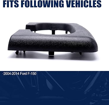 Center Console Cup Holder Pad Compatible with Ford F-150 2004-2014 Black